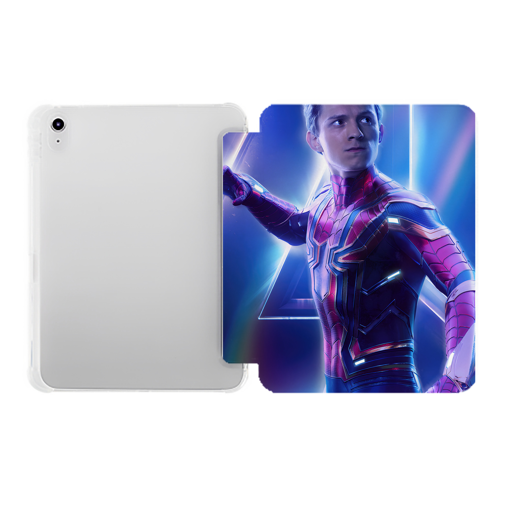 （画像用） アベンジャーズ The Avengers IPad ケース ペン収納付き 三つ折りスタンド PUレザー×シリコン 対応機種9.5/10.5/10.9インチ
